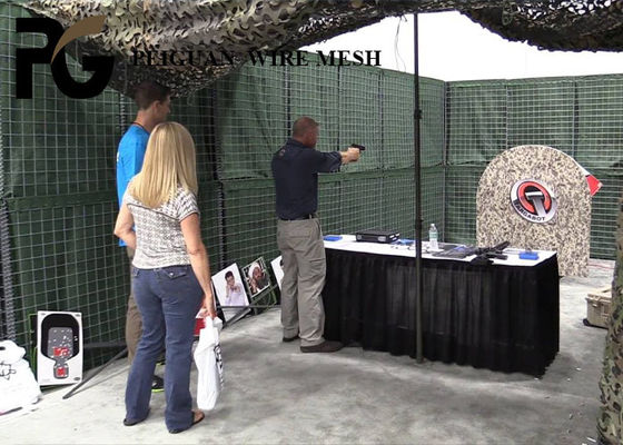 Anti Explosion  Bastion Barrier , Galvanized Steel Military Sand Barrier